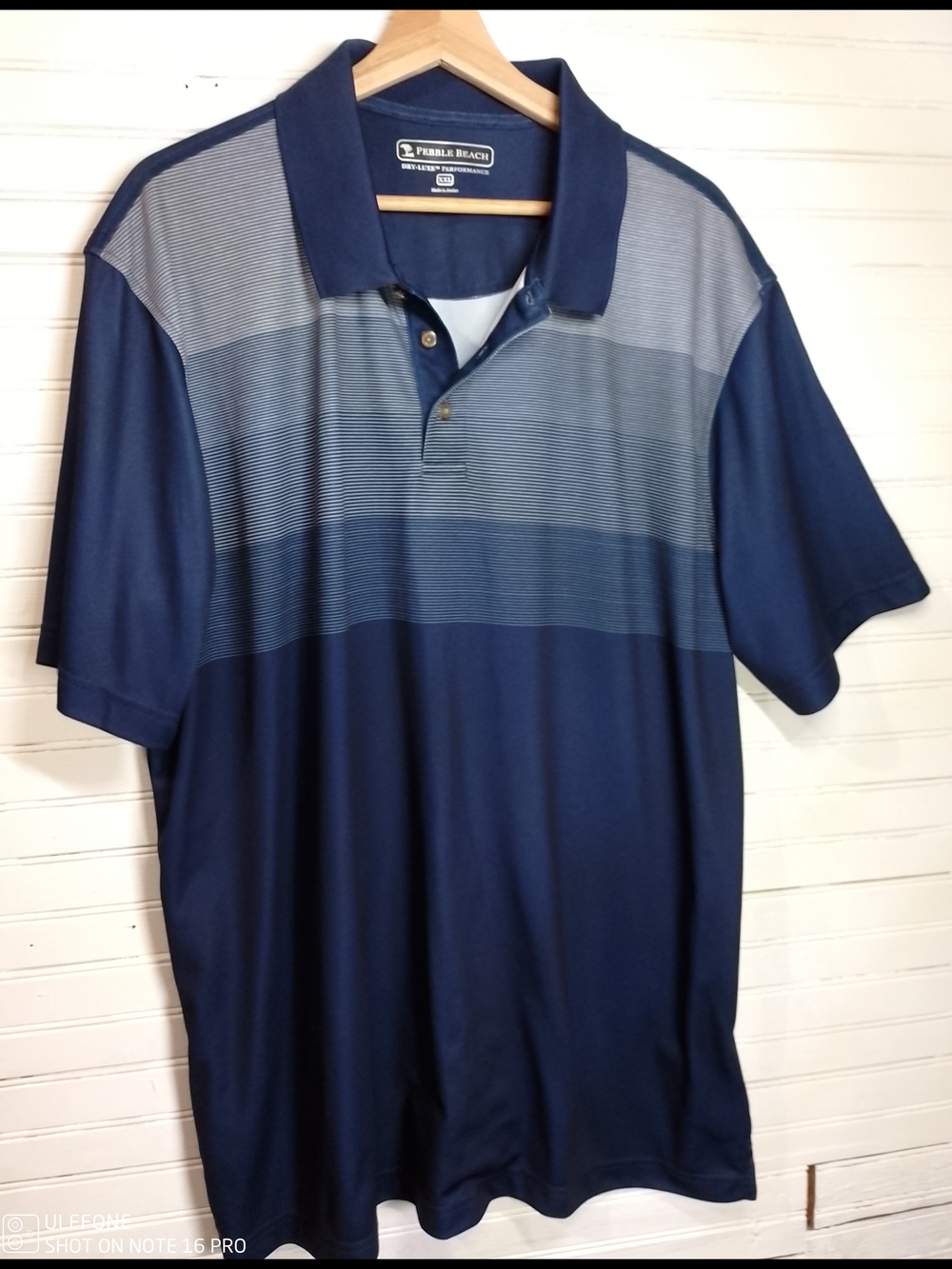 Golf Pebble Beach Men's Navy Gradient Polo Shirt